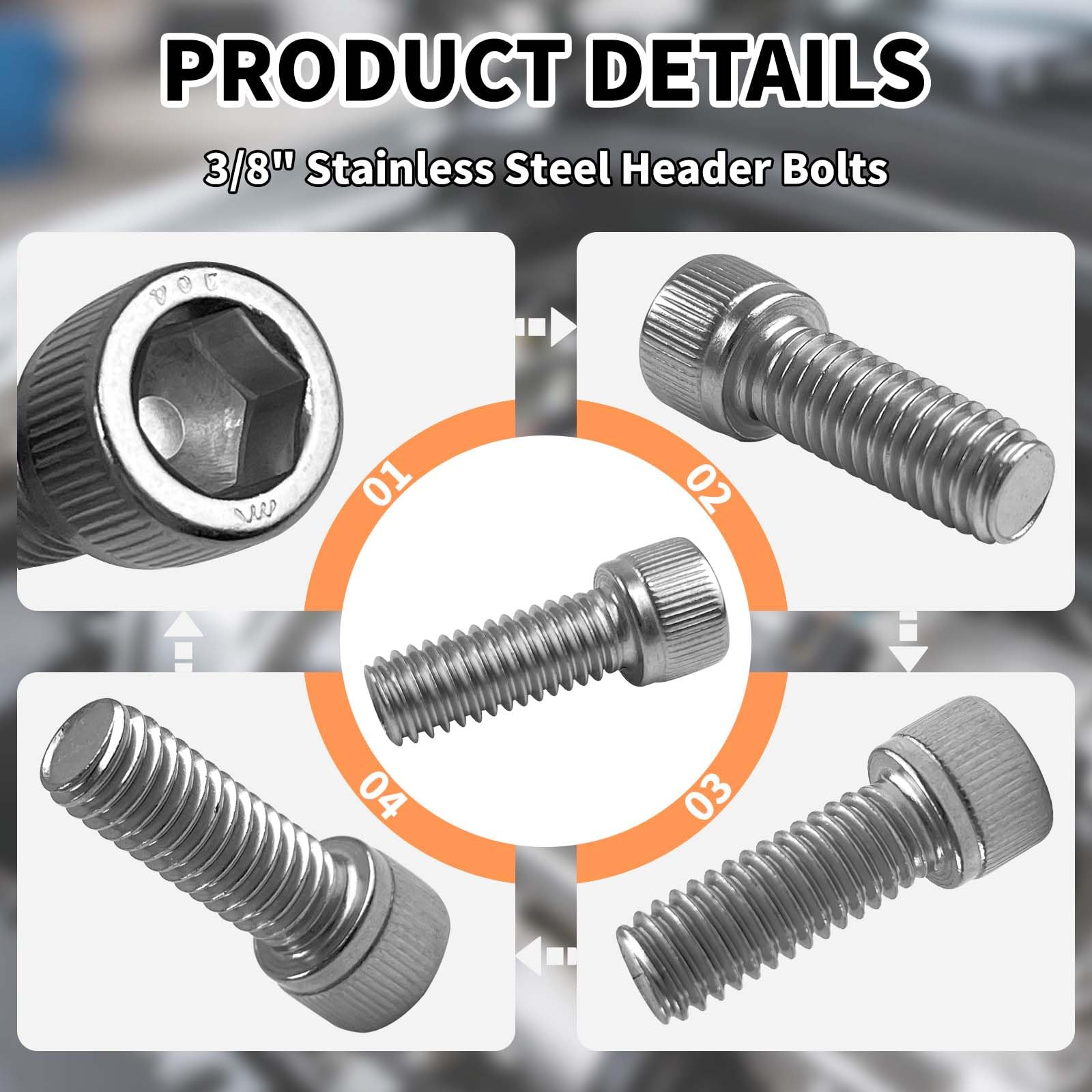 PLKHCU bolts installed on header flange demonstrating secure attachment