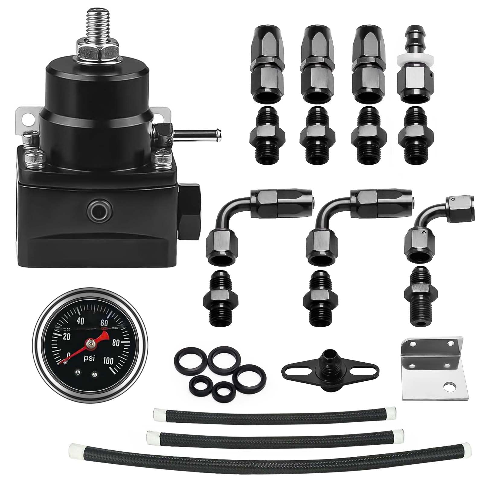 Plobeda 0–100 psi gauge closeup displaying clear readings for accurate tuning