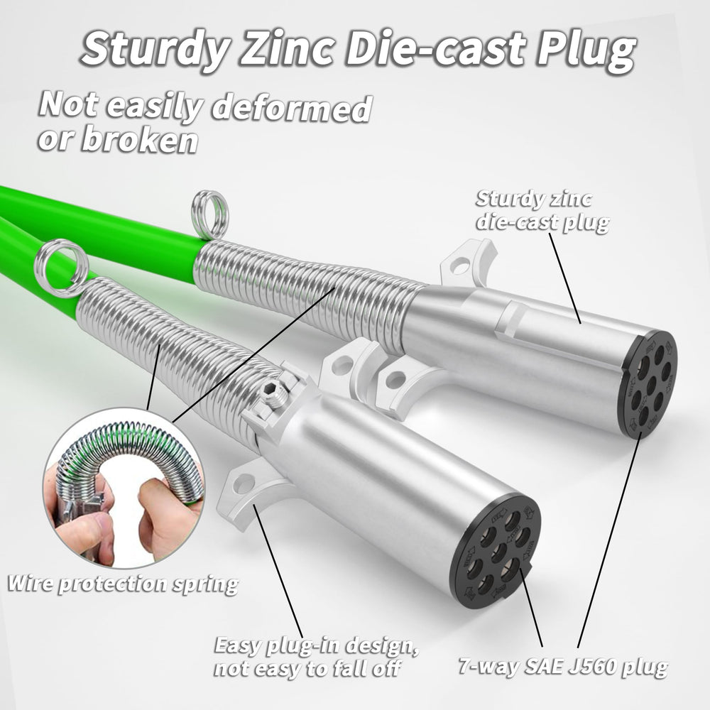 PlugSaf zinc die-cast plug housing closeup highlighting durability and rust resistance