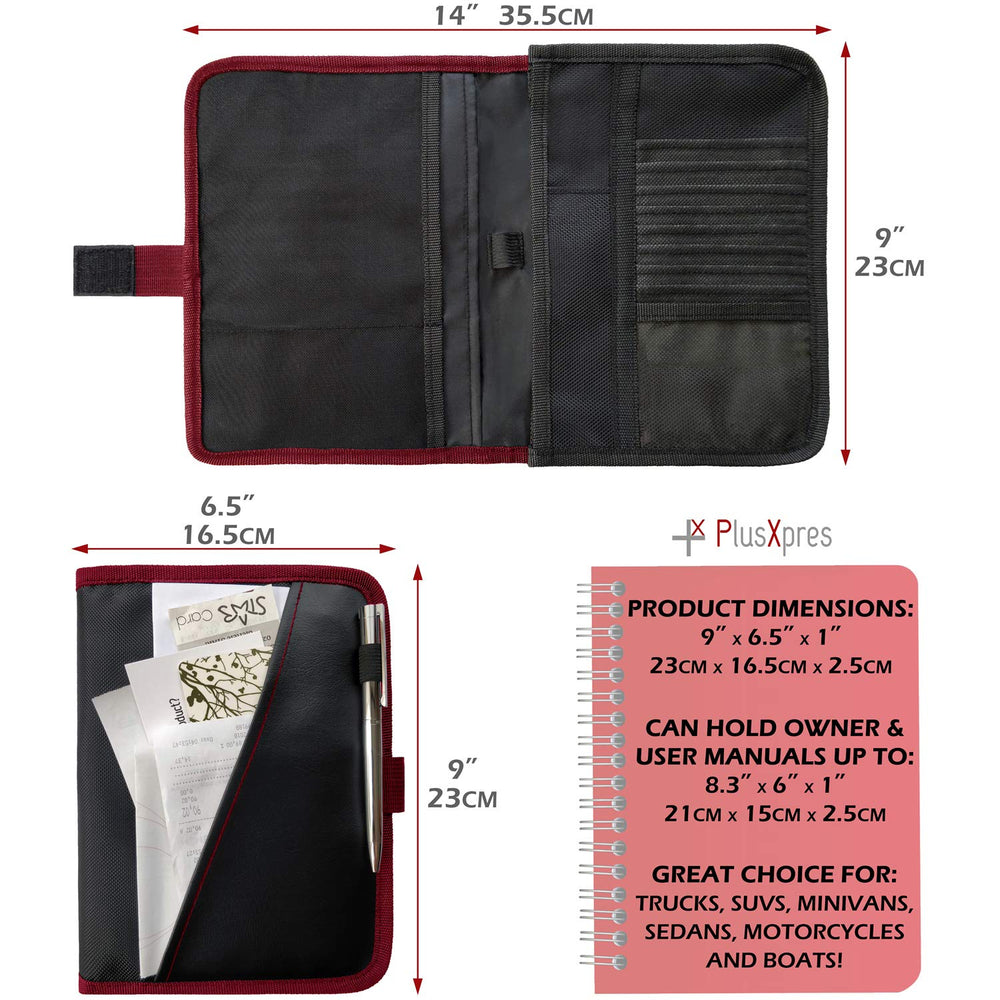 PlusXpres included auto log book pages for recording maintenance and trips