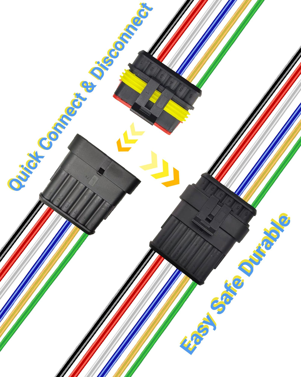 PLUXPAER 5.9-inch pigtails displayed with ruler for scale enabling quick planning