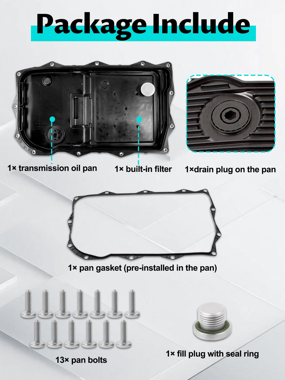 Pnktool built-in filter close-up capturing debris to protect transmission