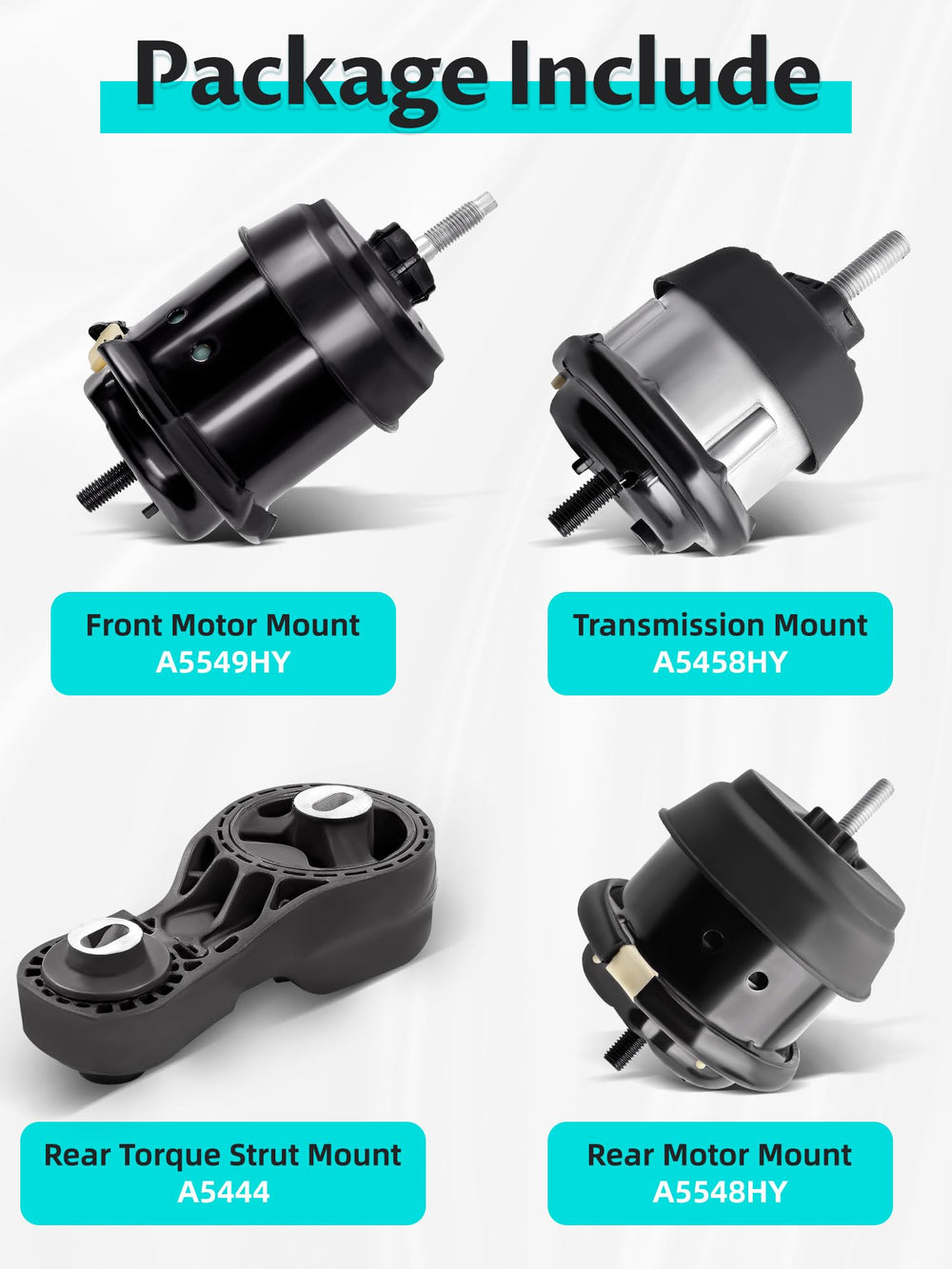 Pnktool mounts displaying part number labels for accurate fitment verification