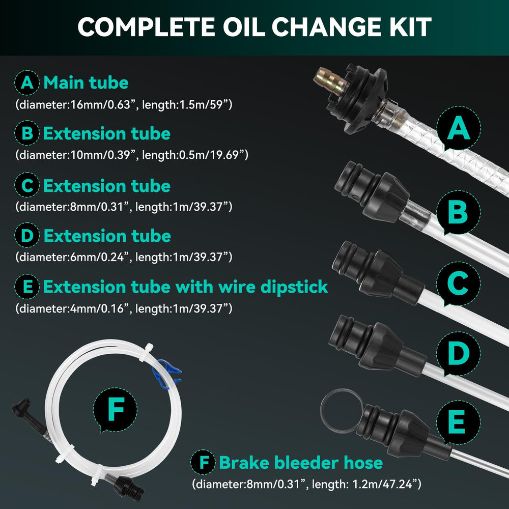 Poafamx brake bleeder hose included for precise brake system bleeding