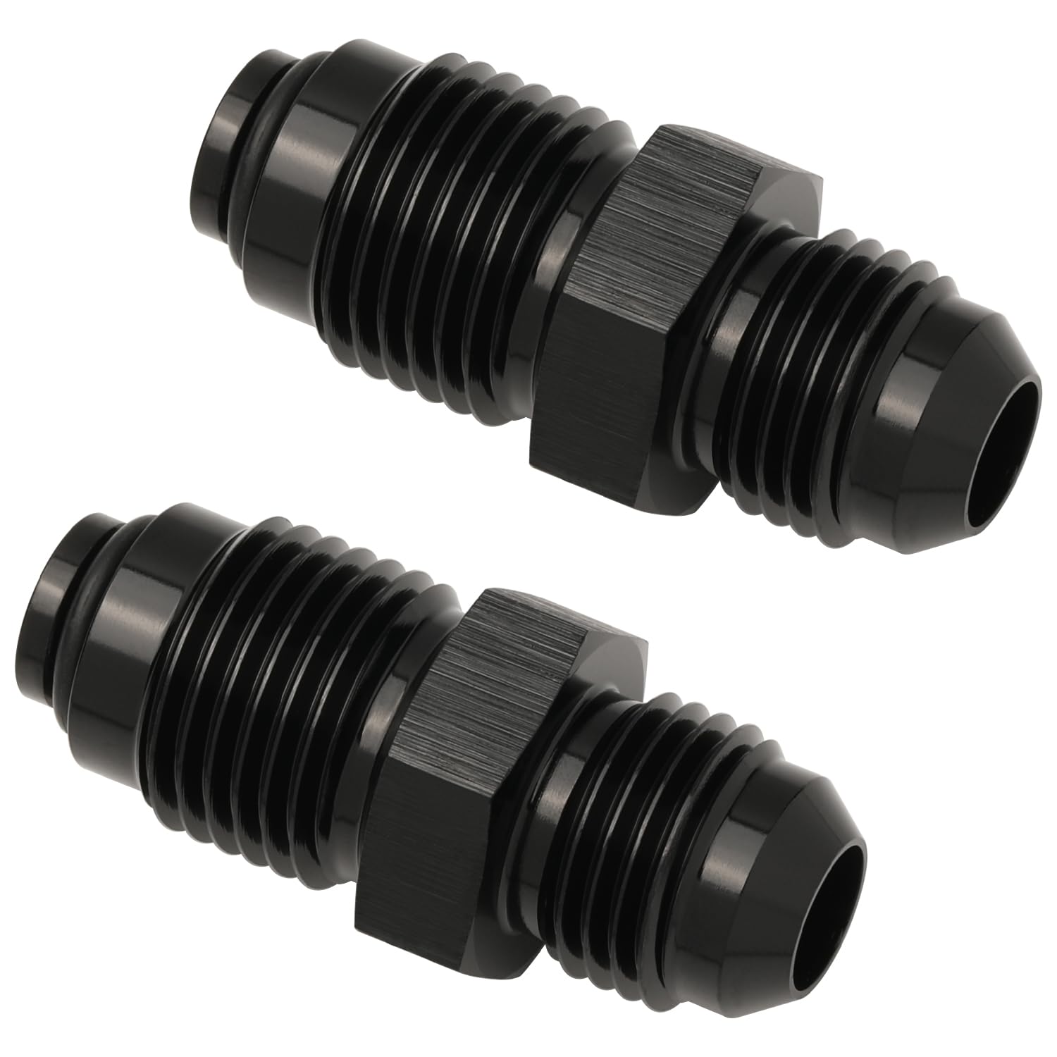 Podavelle adapter installed on braided hose demonstrating secure high-pressure connection