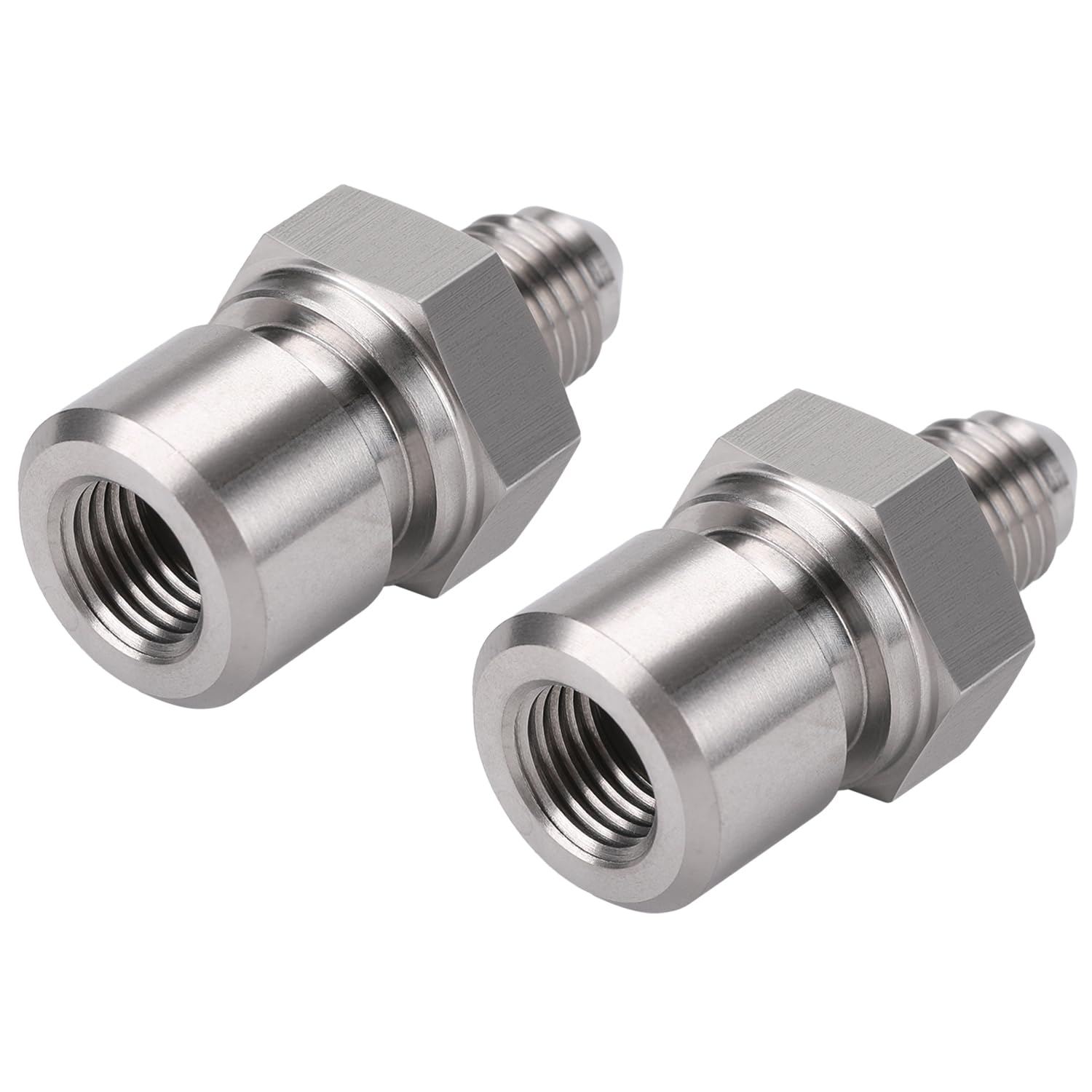 Podavelle adapter mated to -3AN hose showing reliable hose connection benefit