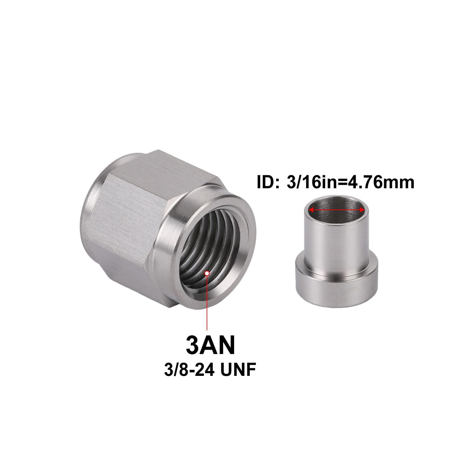 Podavelle close-up thread detail demonstrating precise 3/8-24 UNF threads for secure torque