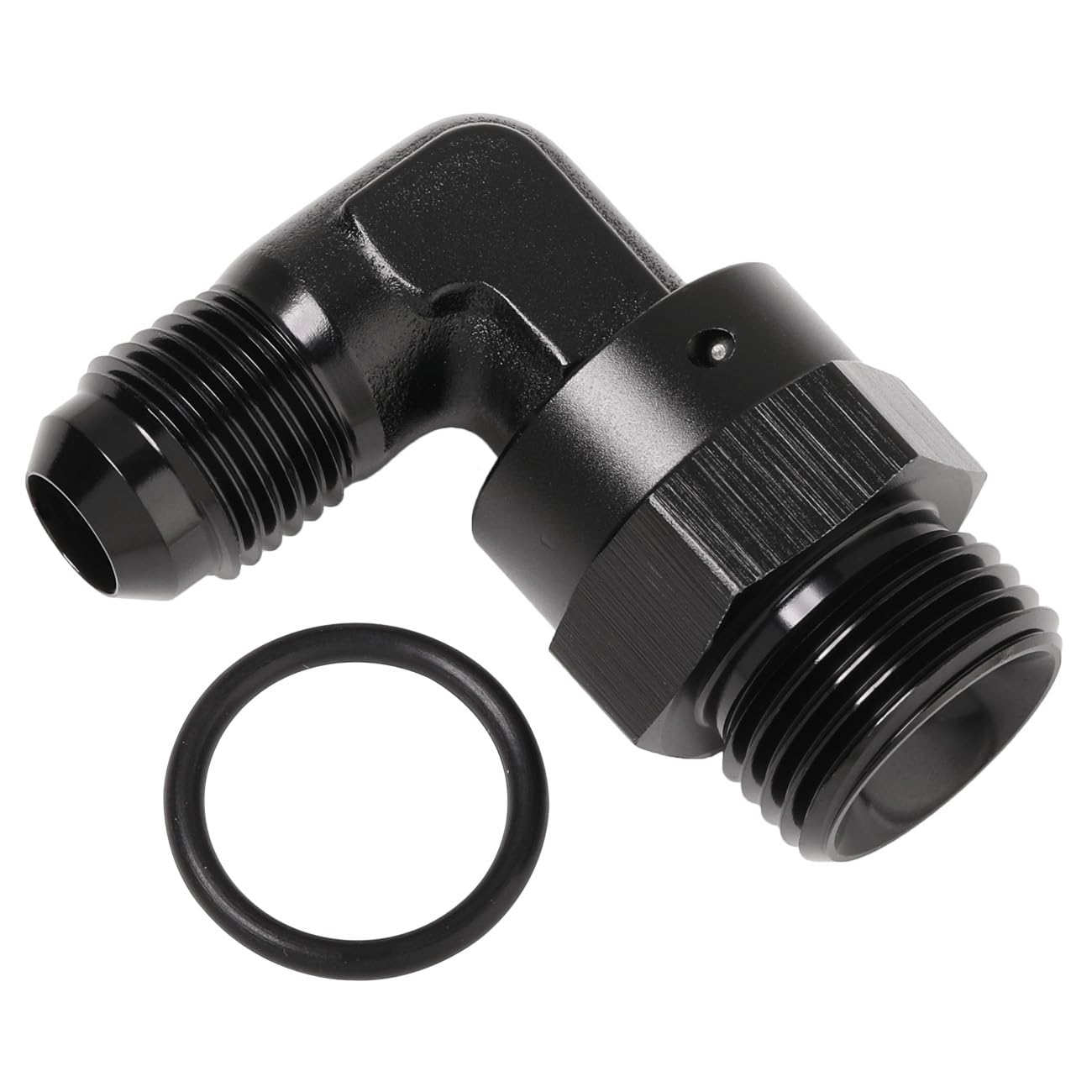 Podavelle adapter front view showing compact anodized body and markings for durable performance