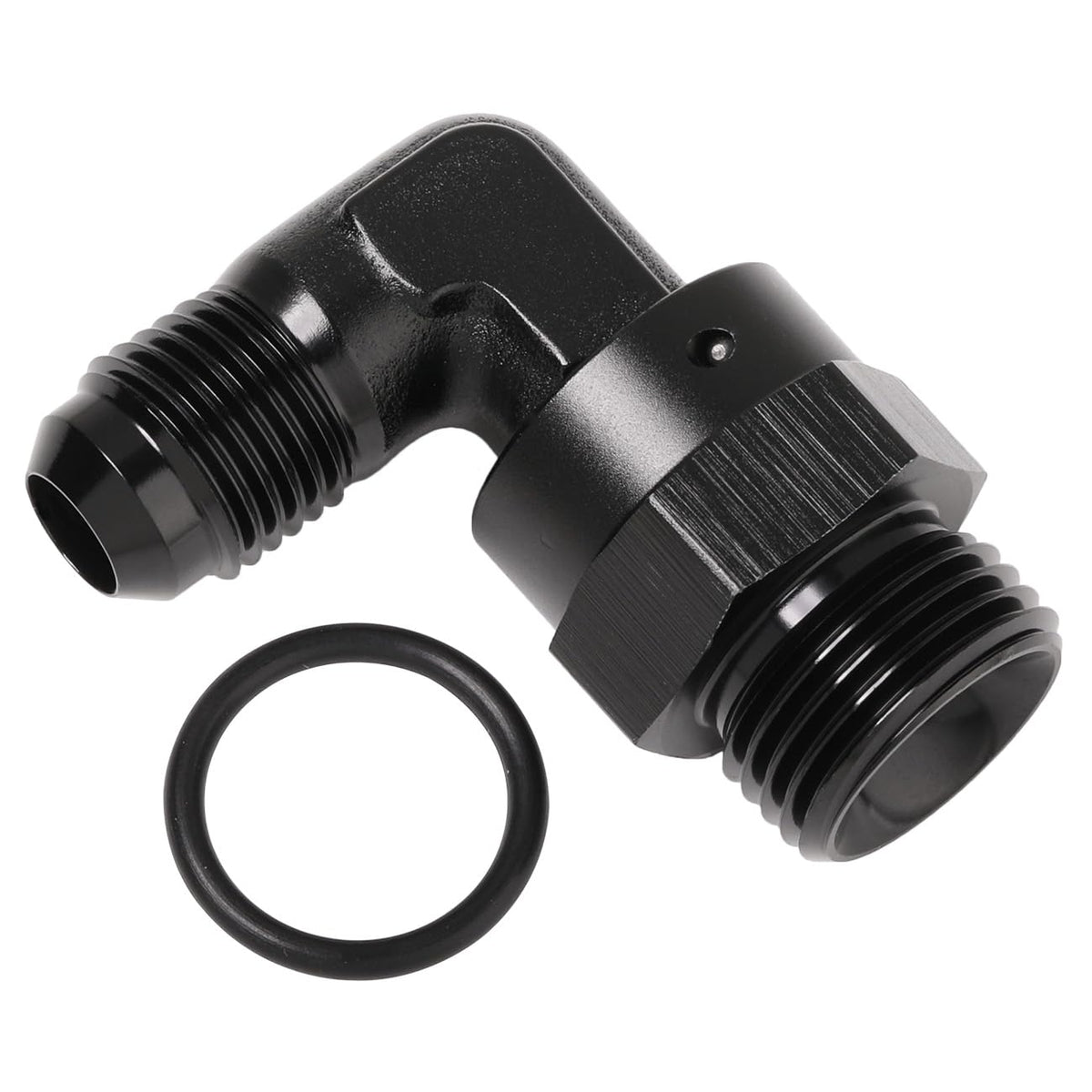Podavelle adapter front view showing compact anodized body and markings for durable performance