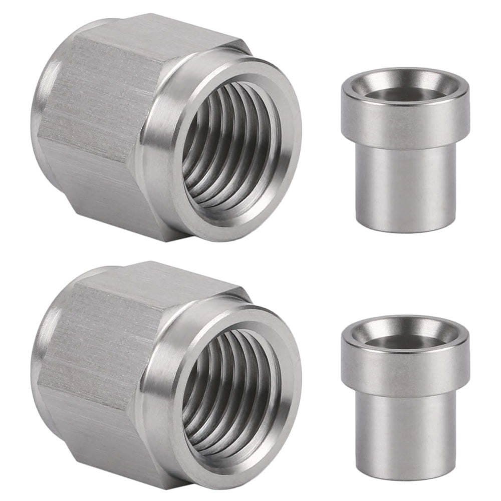 Podavelle front view nuts and sleeves showing sturdy stainless construction and fit benefit