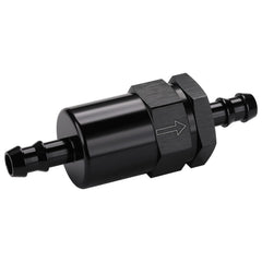 Podavelle installed on fuel line with 3/8 inch barb showing easy-fit compatibility benefit