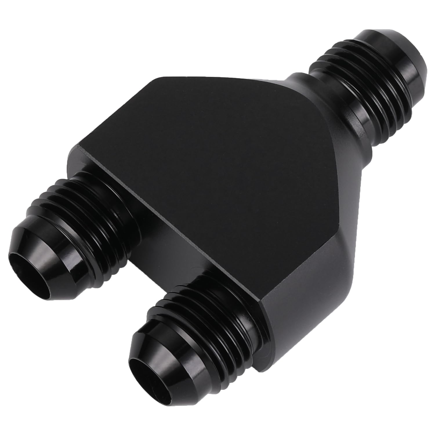 Podavelle Y-block installed on fuel line demonstrating reliable fuel routing