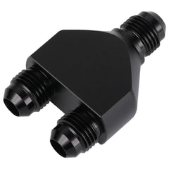 Podavelle Y-block installed on fuel line demonstrating reliable fuel routing