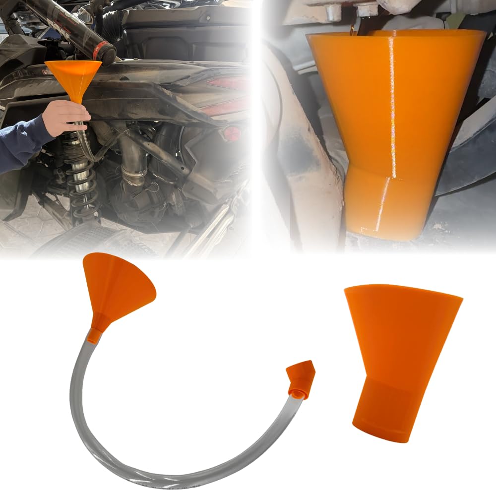 Podium Made front kit assembly showing fill funnel and drain funnel for neat maintenance