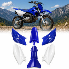 Podoy front fender blue and white showing fit and fresh look