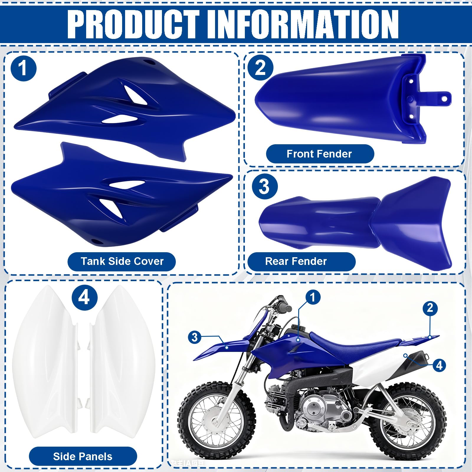 Podoy rear fender top view highlighting durability and coverage