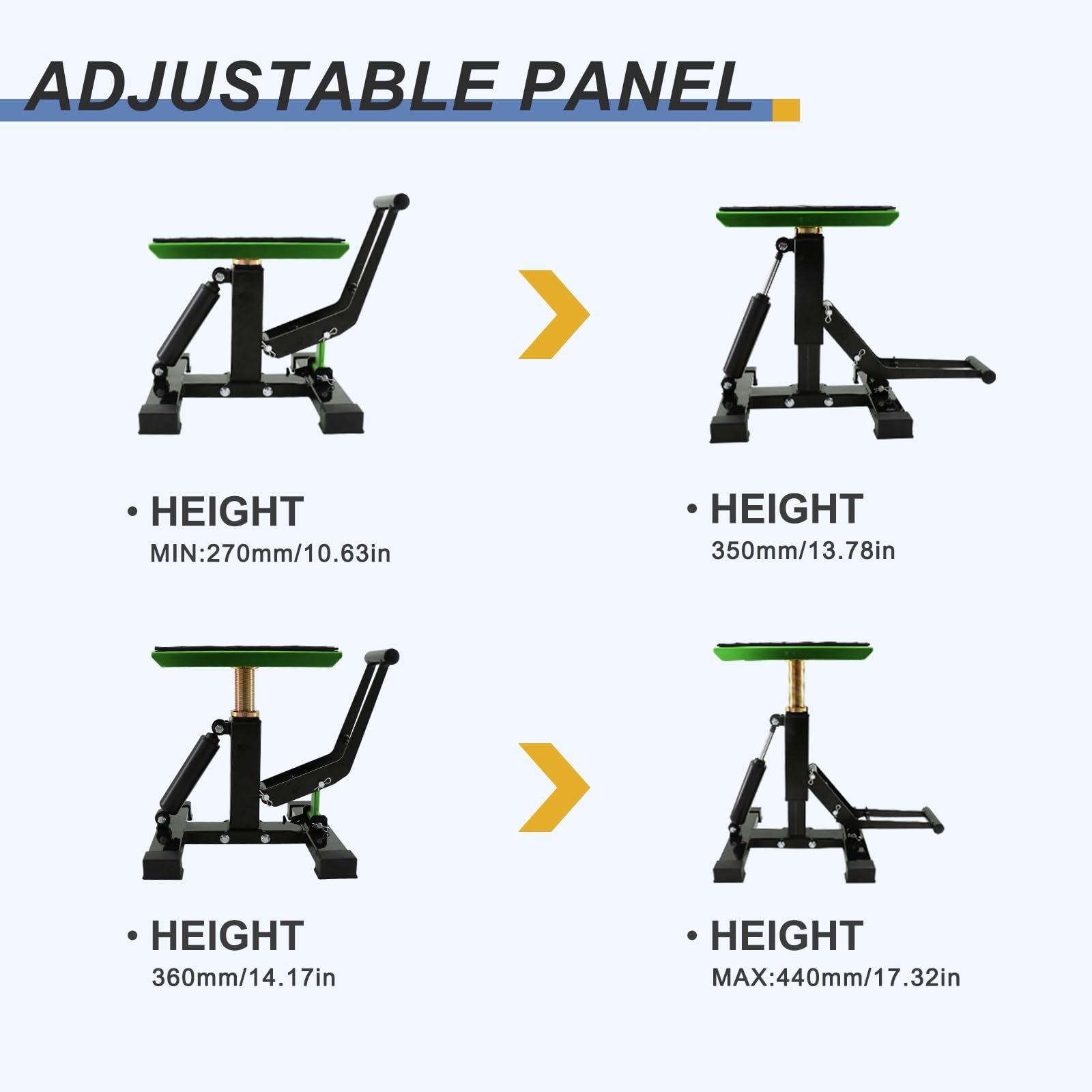 POLARBEAR folded stand beside tools showing compact, lightweight transport