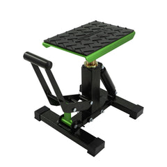 POLARBEAR front view showing green stand ready for quick use and portability