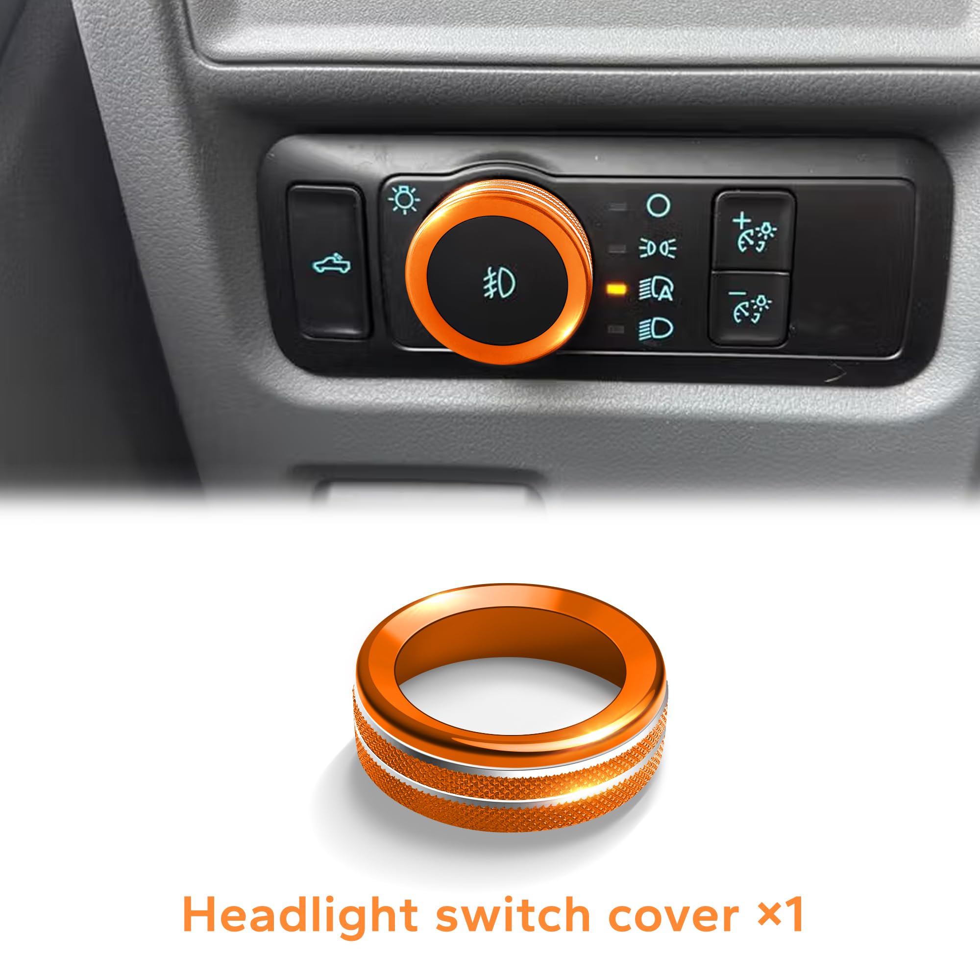 Polodunn angled dashboard wide shot showing coordinated orange accents for premium styling