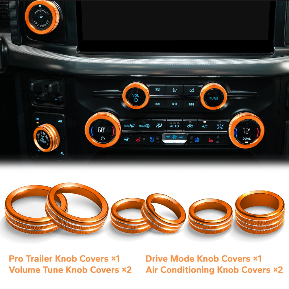 Polodunn installed push start and A/C knobs showing upgraded look and improved grip