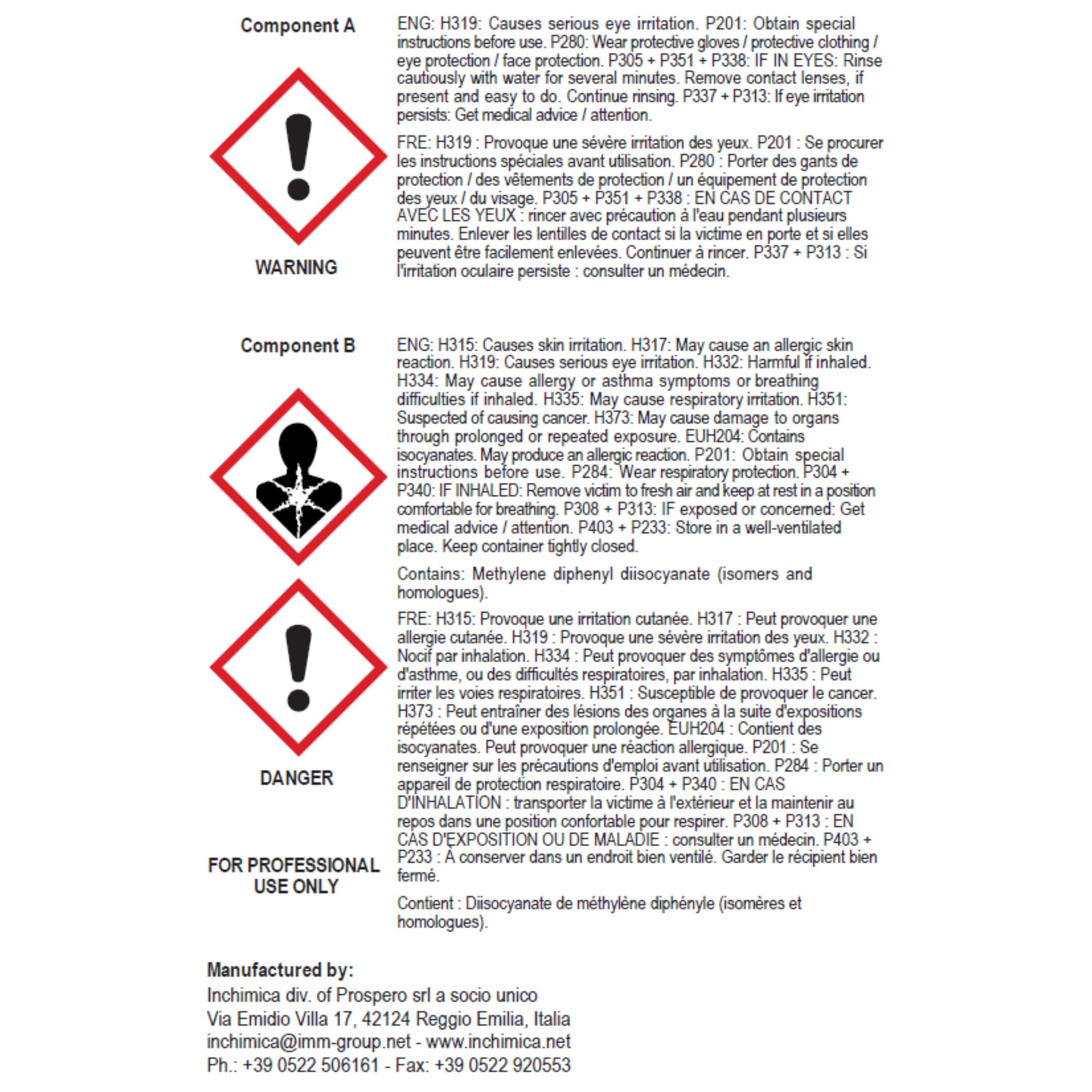 Polymix yellow label closeup highlighting metal panel bond formula benefit