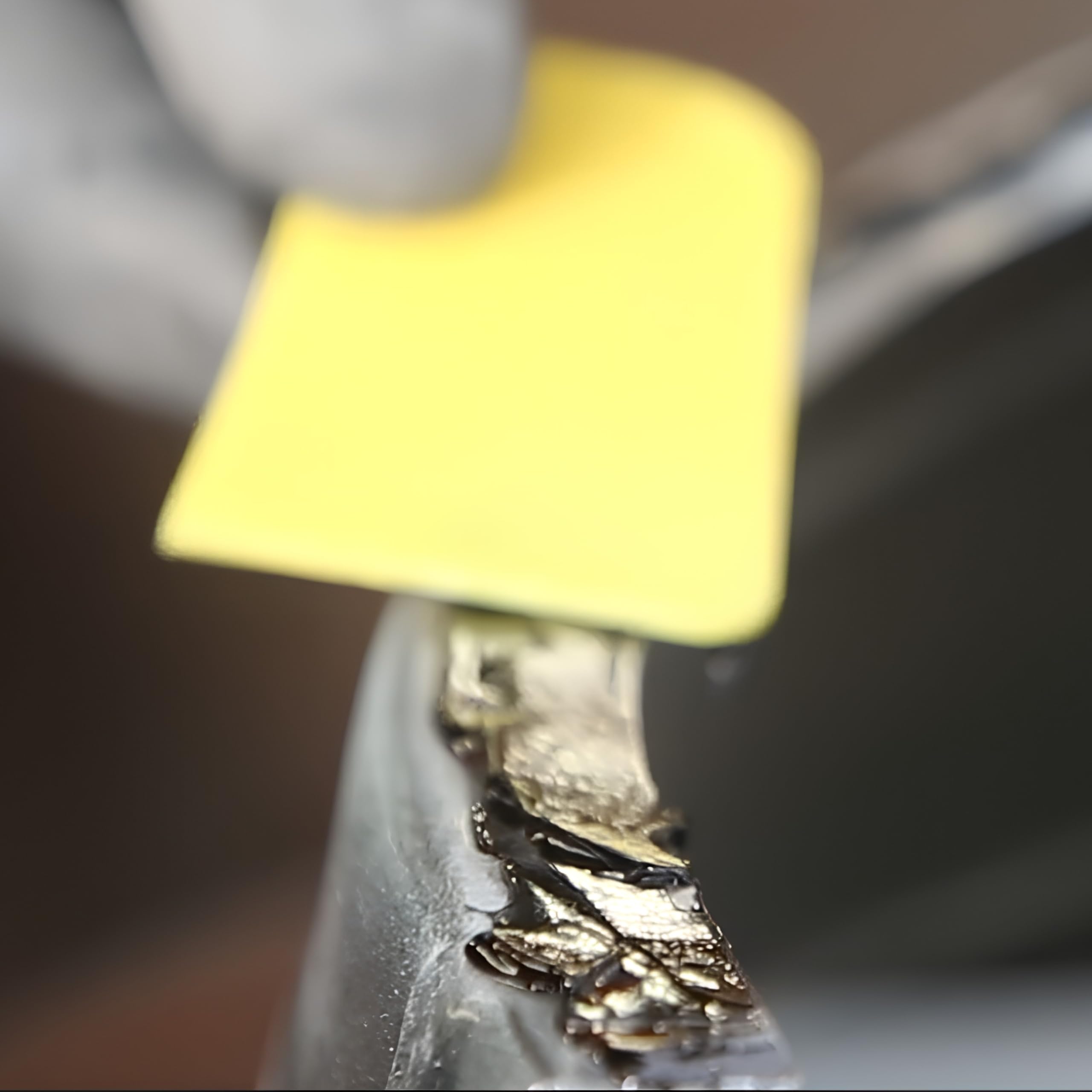 Polymix being used to bond a door skin demonstrating repair workflow efficiency