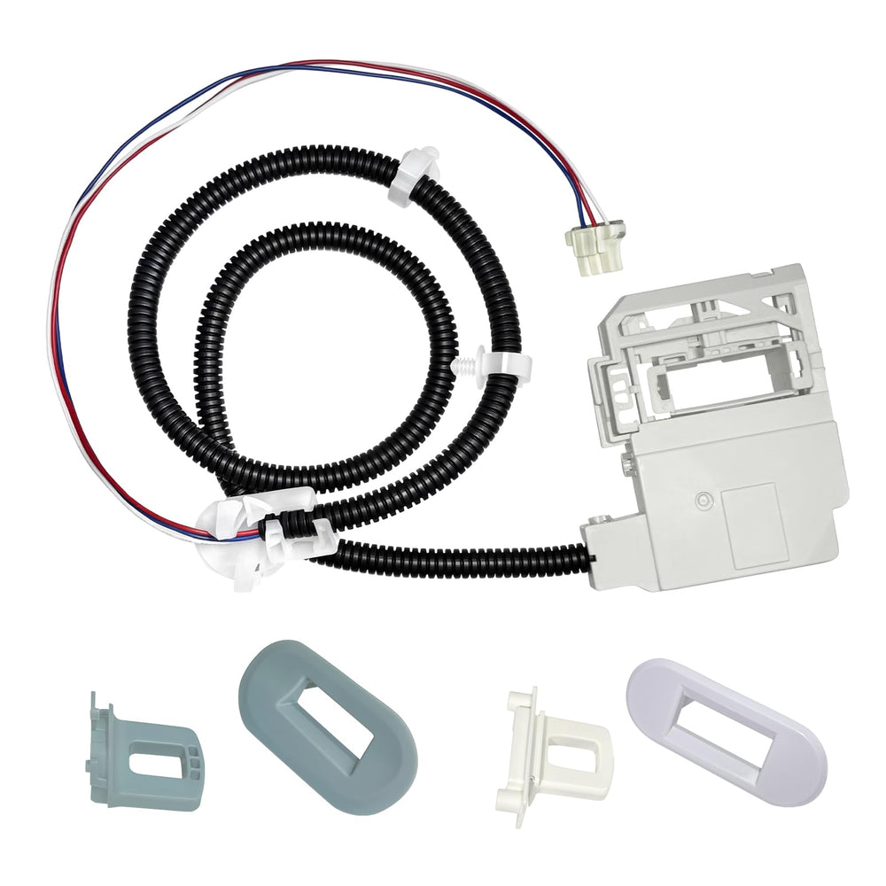 Pomartium lid lock assembly front view showing durable construction and reliable locking