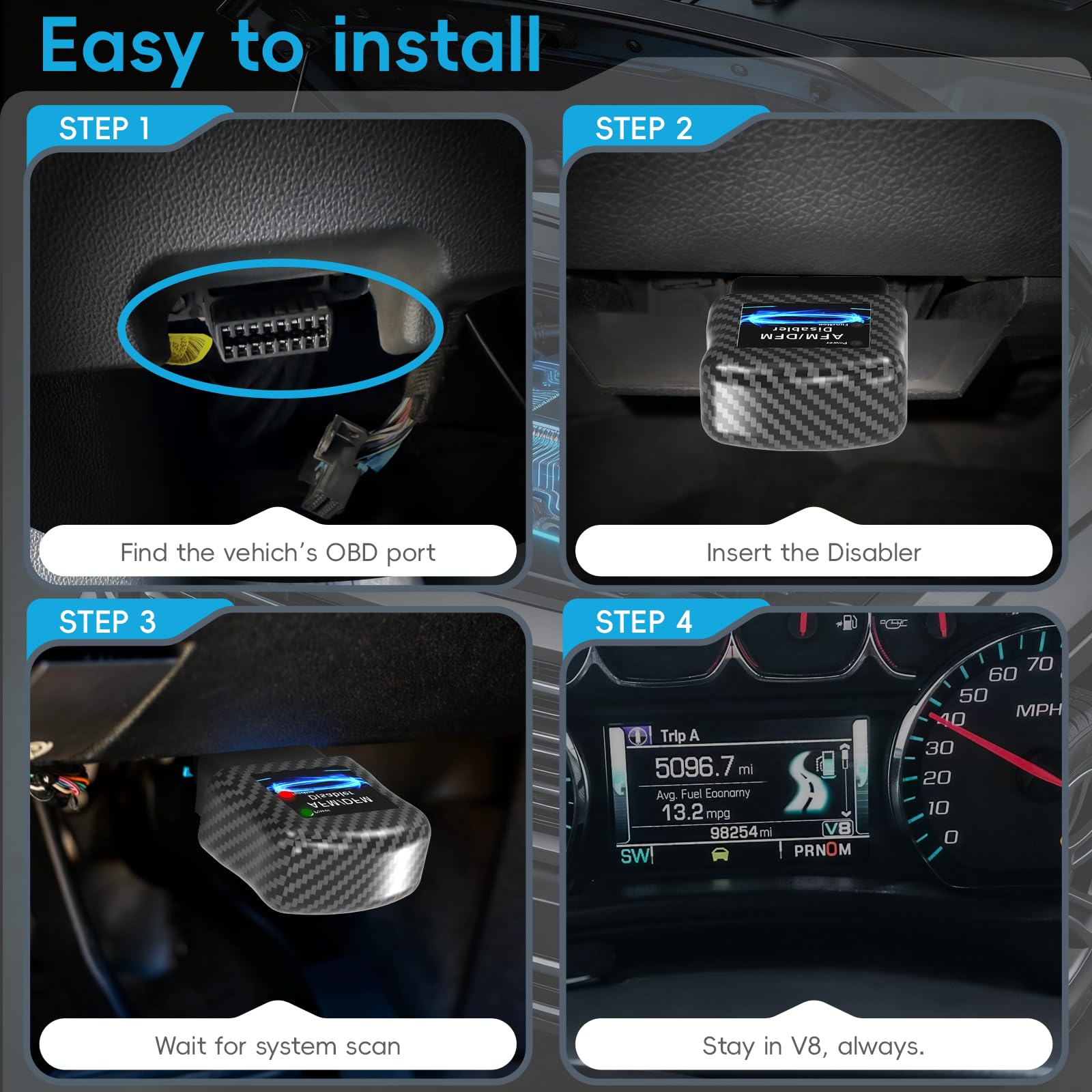 Pooperws in a pickup driving scenario showing improved throttle confidence