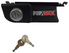 Pop & Lock front chrome lock showing clean OEM look and enhanced security