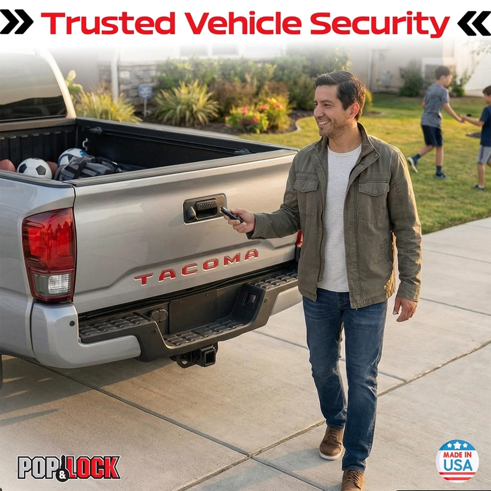 Pop & Lock PL8547TAC on truck bed showing secure cargo protection benefit