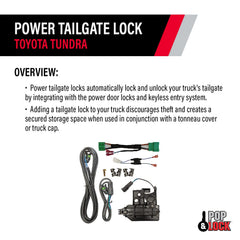 Pop & Lock T-harness and connectors displayed for plug-and-play installation benefit