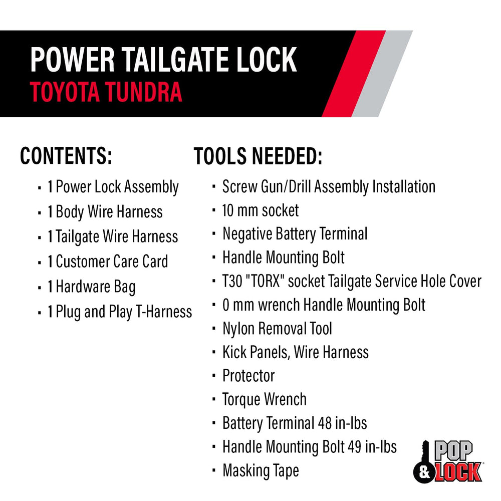 Pop & Lock PL8547TUN next to ruler showing compact size for easy in-tailgate fit
