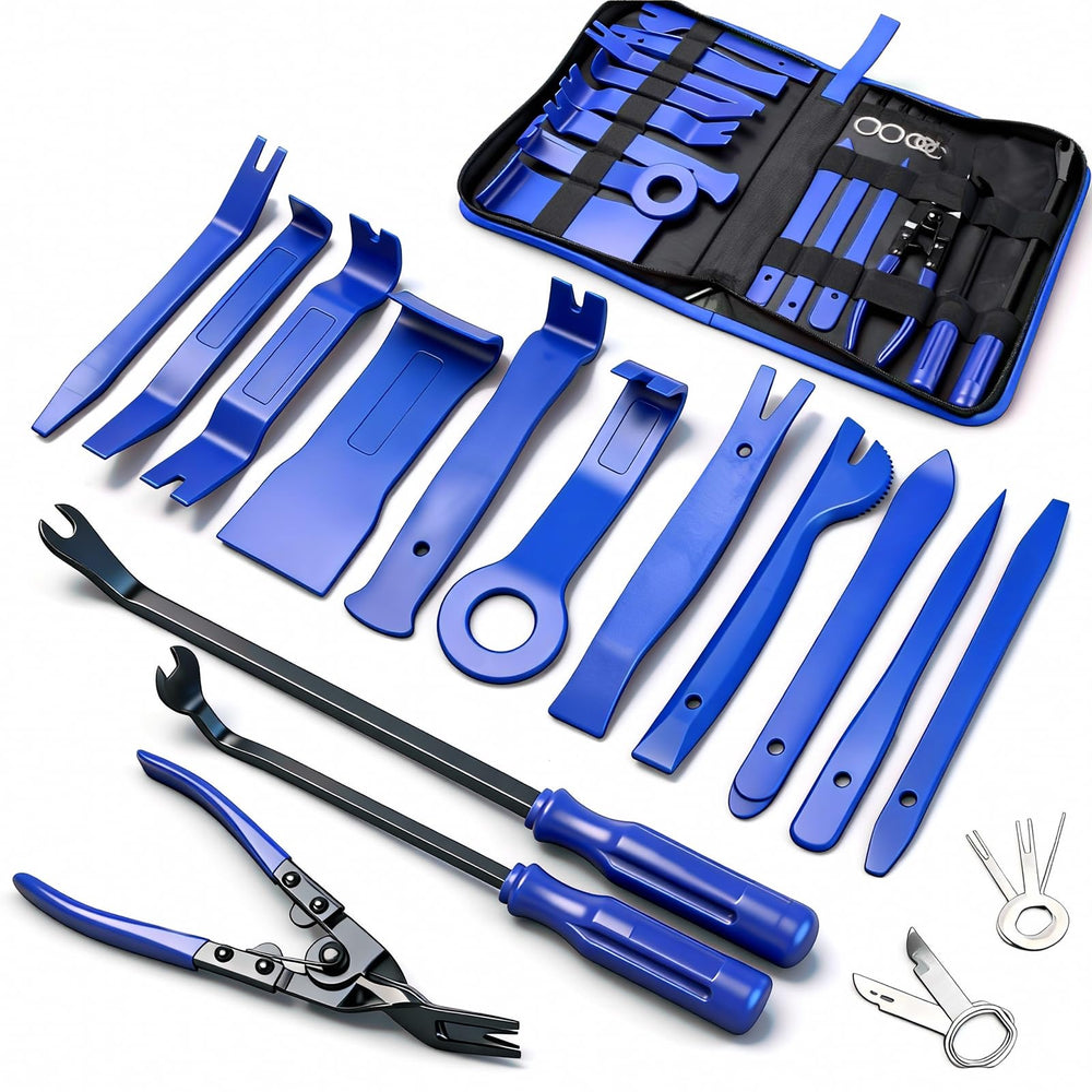 Poraxy front layout showing full 19-piece kit and pouch for easy selection