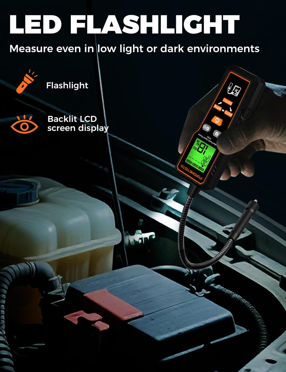 POROMETISTO in-use testing a master cylinder for fast roadside diagnostics