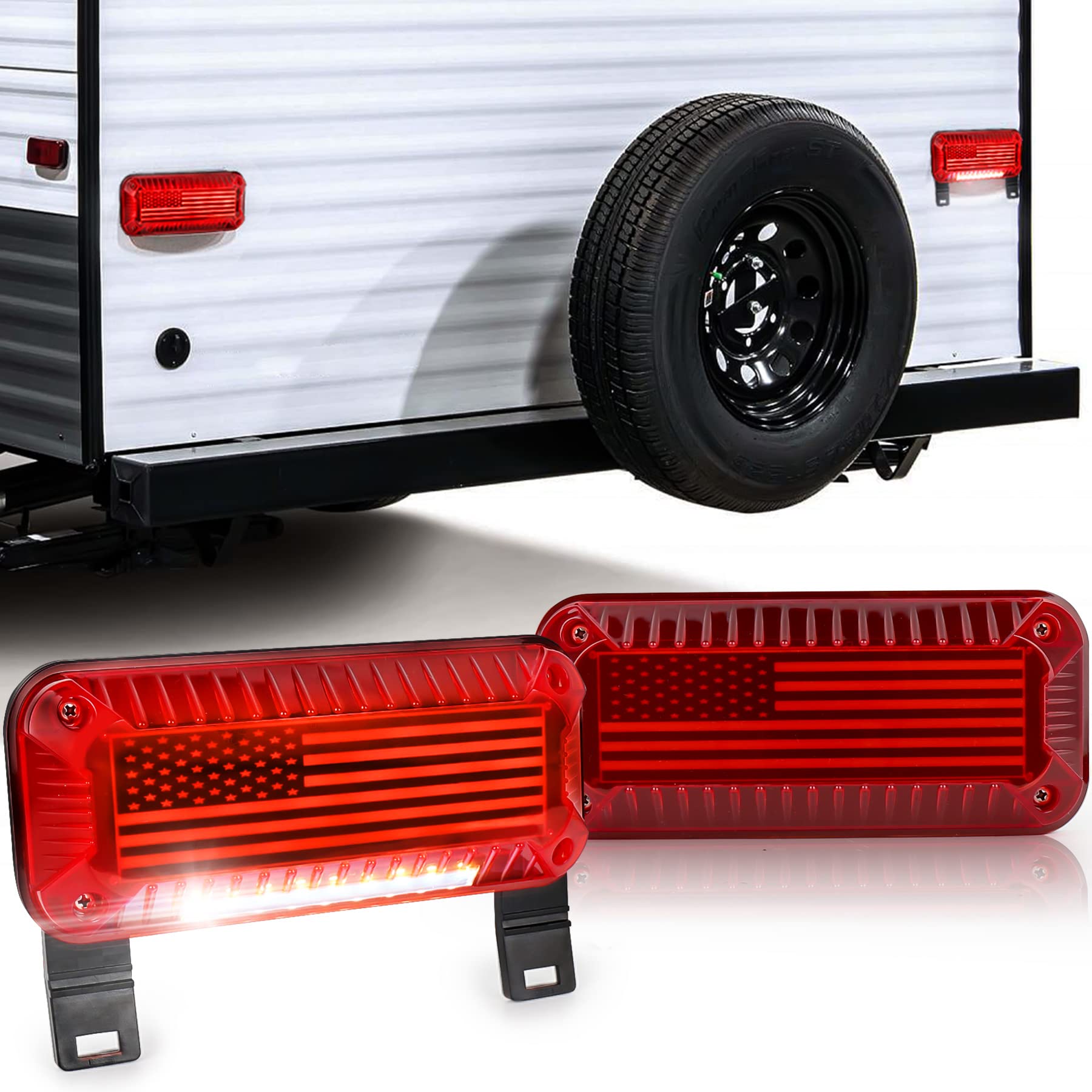 POVTOR front face with US flag design showing clear signal visibility