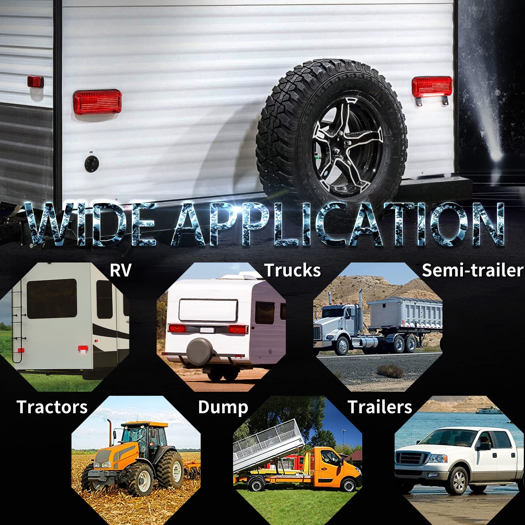 POVTOR installed on trailer at night improving nighttime safety and visibility