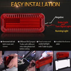 POVTOR license plate white LEDs lighting plate for improved plate legibility