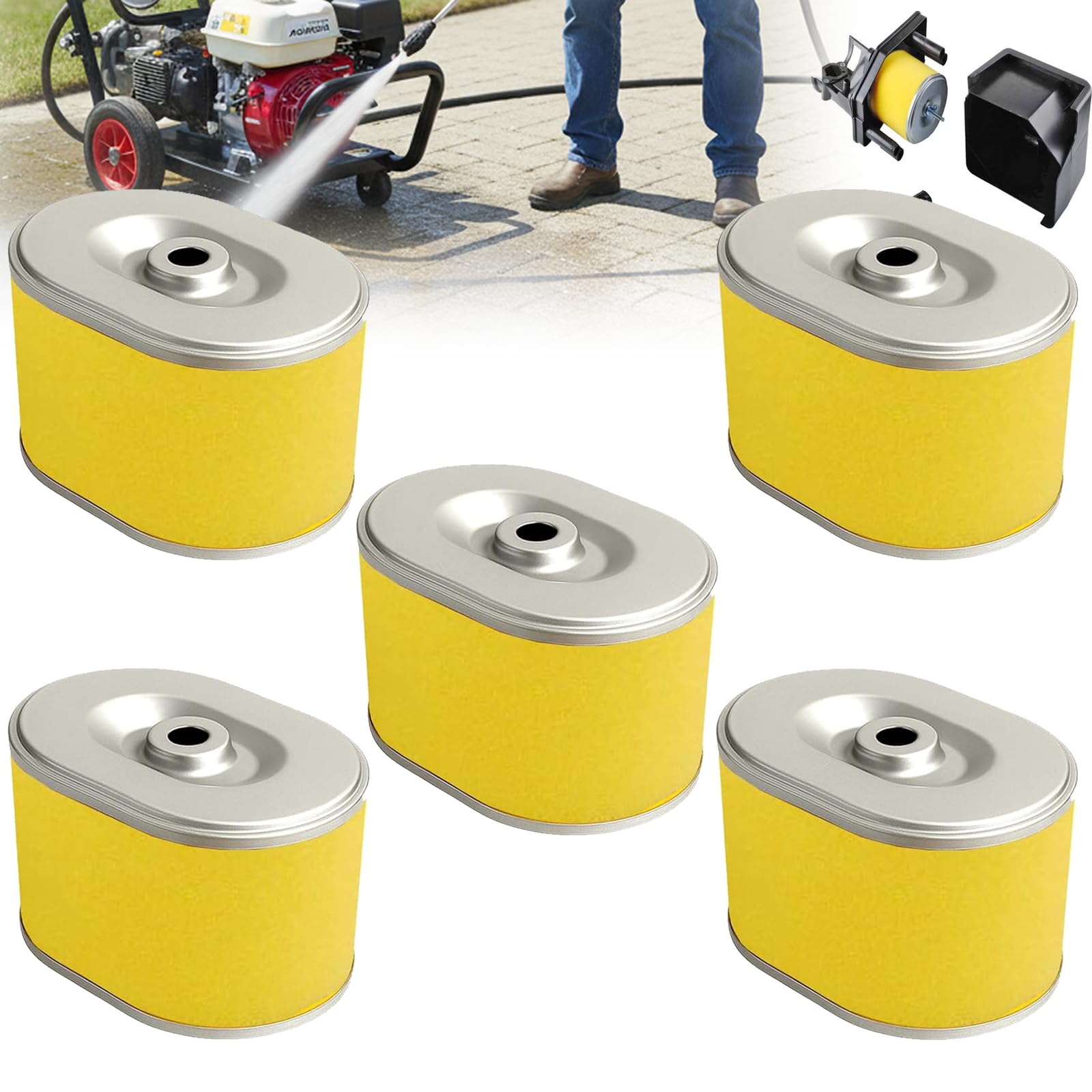 Poweka front packaging view showing filter and clear labeling for quick identification