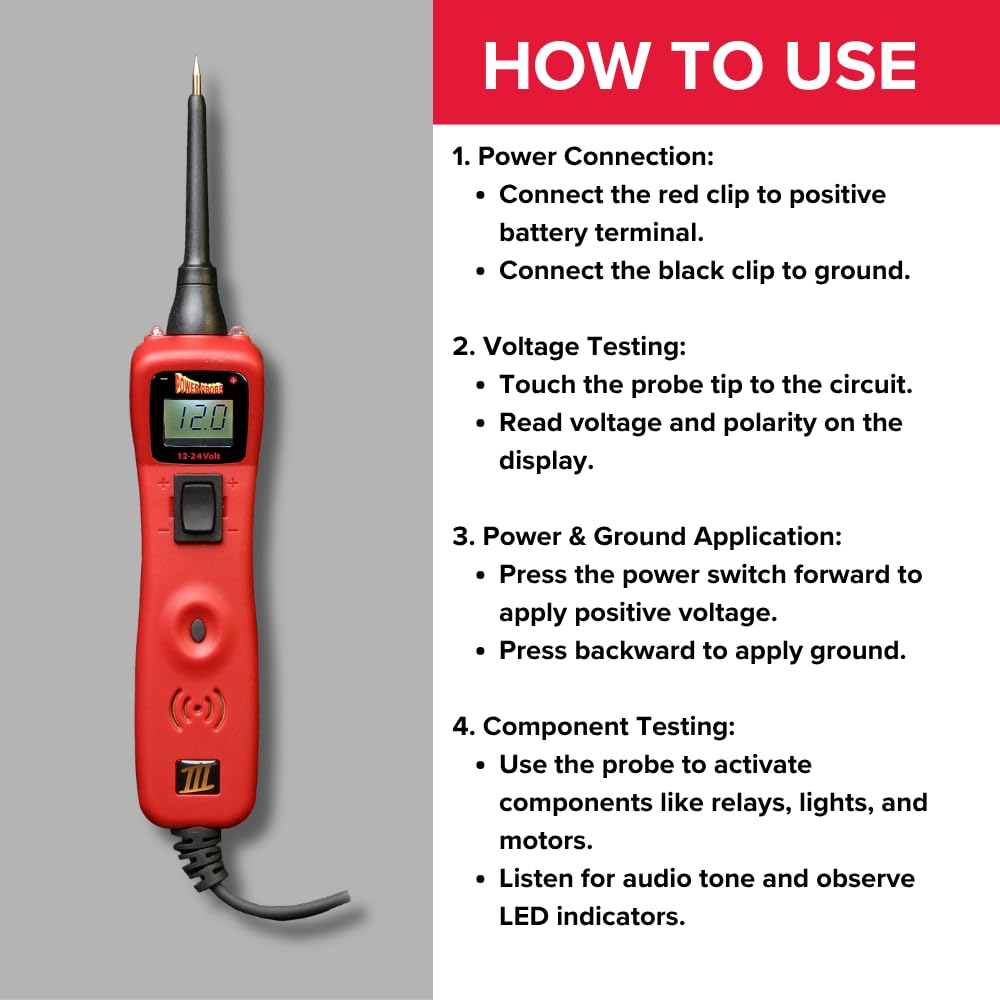 Power Probe accessories in case organized for portability and protected storage