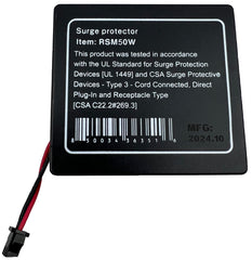 Power Watchdog RSM50W connector detail close-up showing pins and secure electrical contact