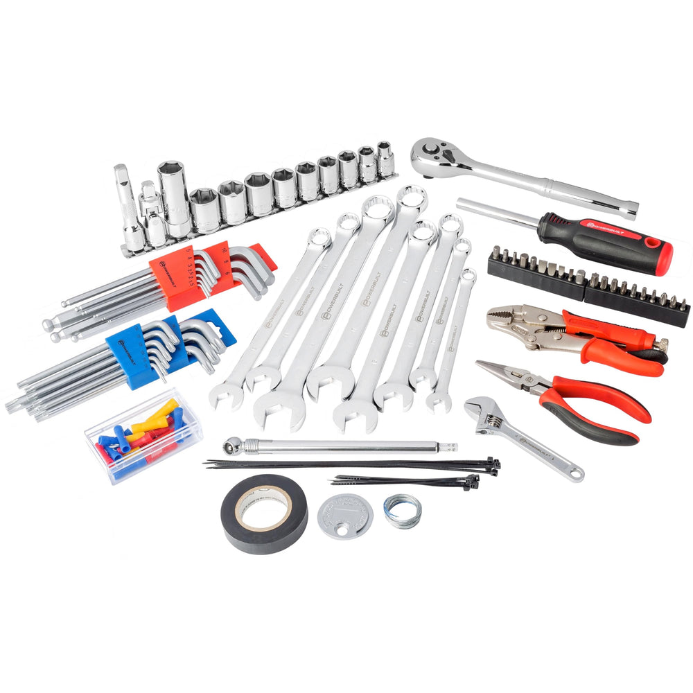 Powerbuilt 3/8" 72-tooth sealed-head ratchet detail for smooth low-profile turning