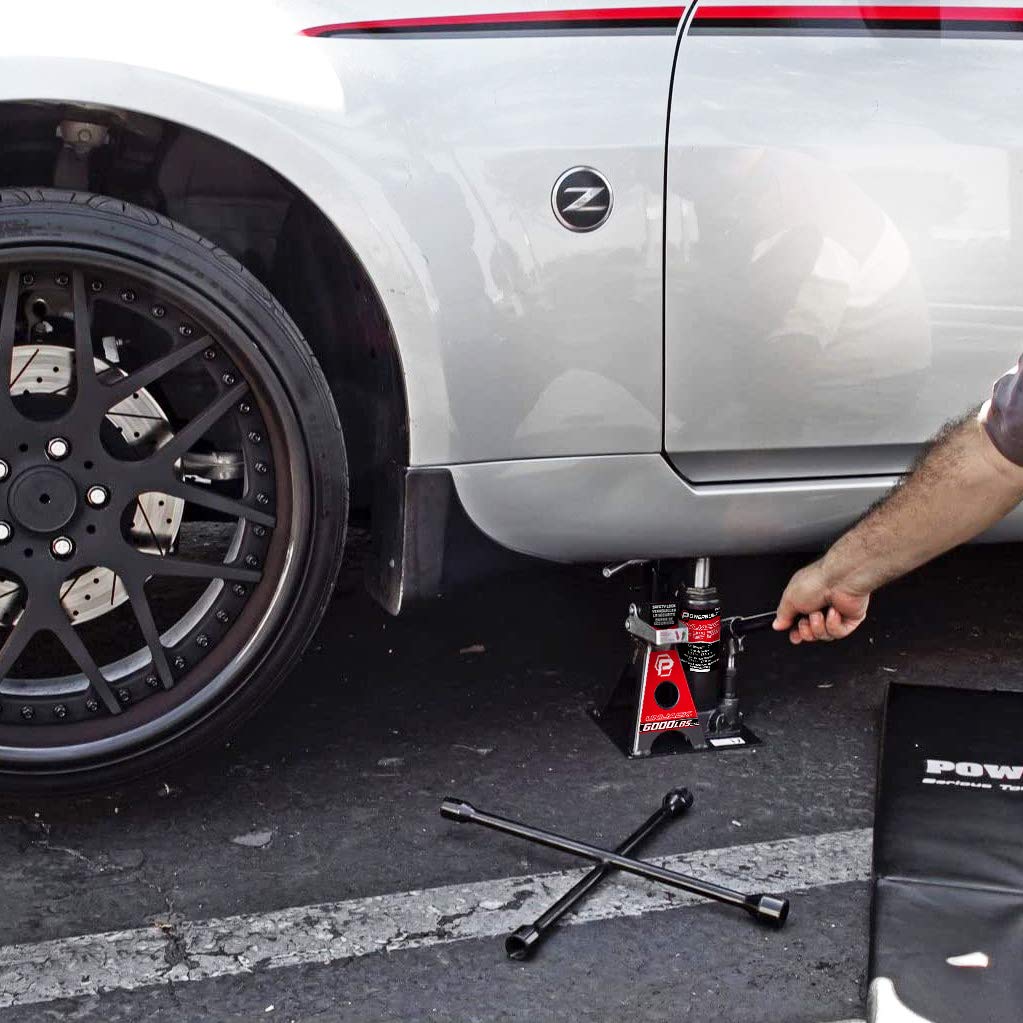 Powerbuilt compact storage in trunk saving space and easing transport