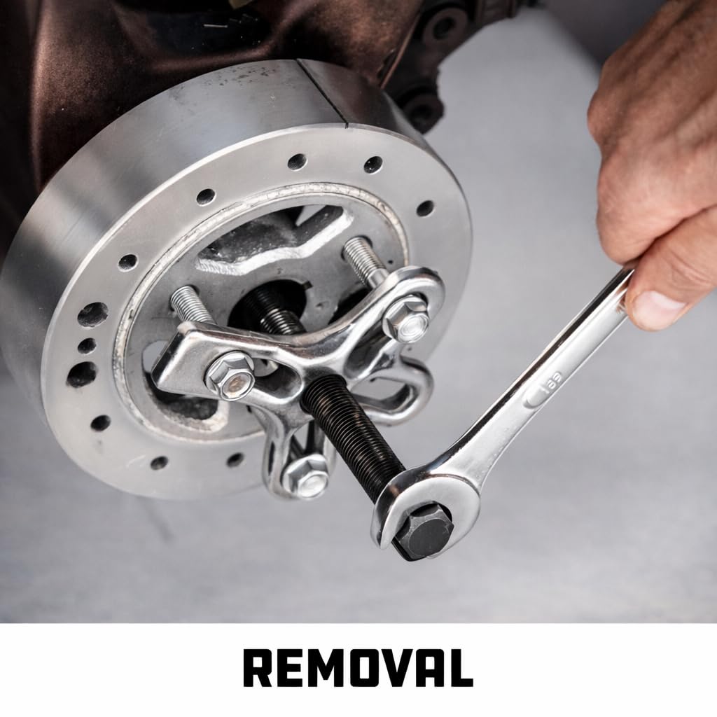 Powerbuilt tool in use on engine bay showing practical shop-ready benefit