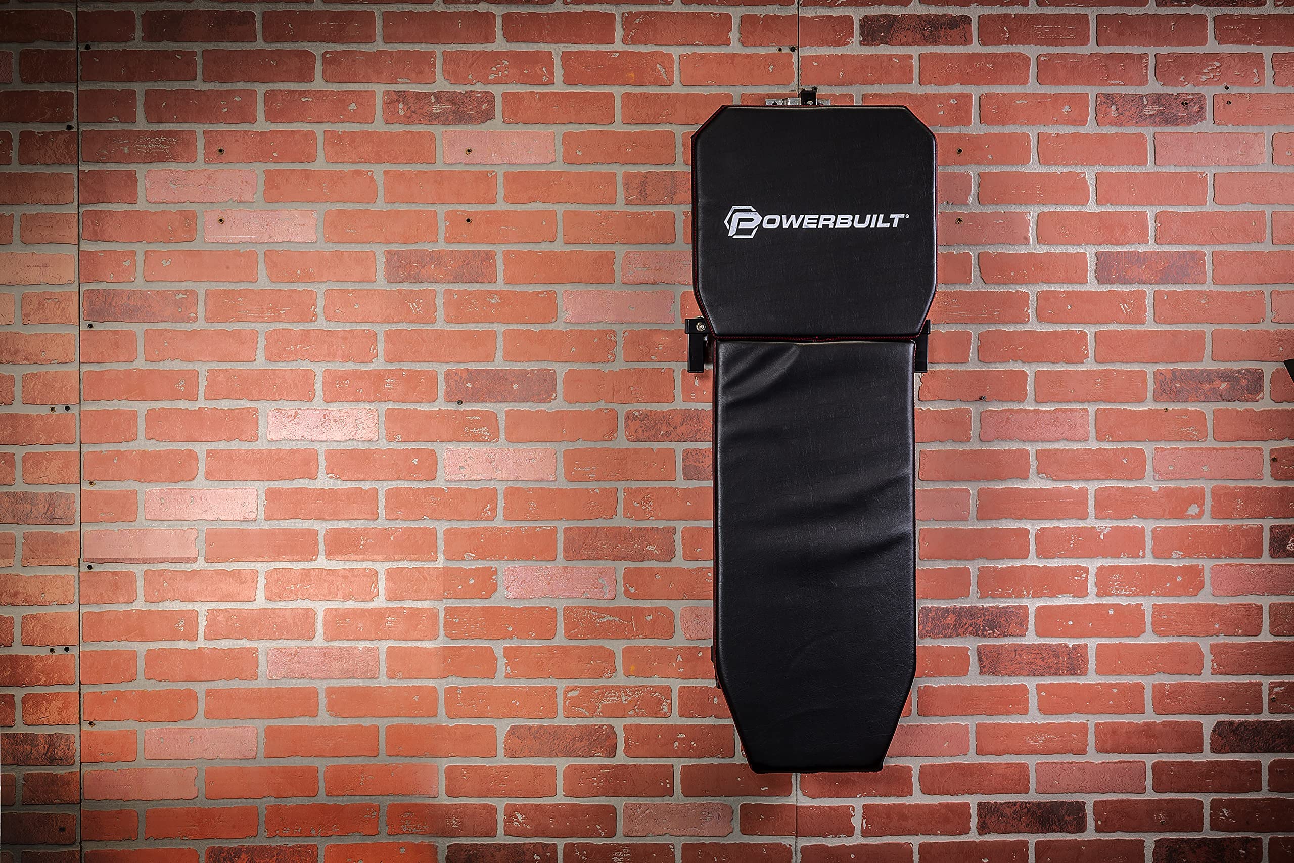 Powerbuilt size comparison with toolbox demonstrating compact footprint advantage