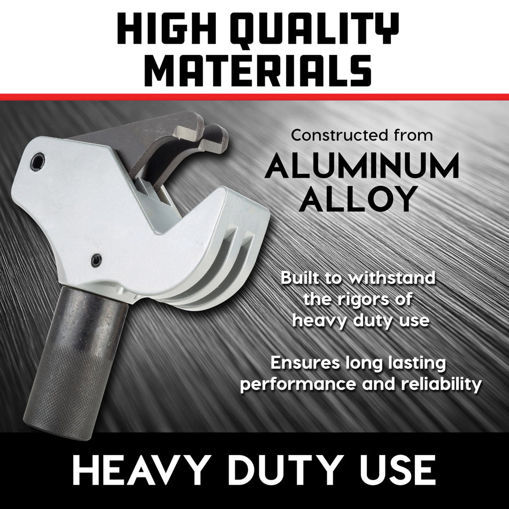 Powerbuilt tool in hand illustrating scale and lightweight aluminum benefit