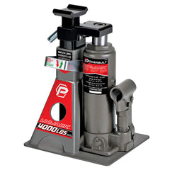Powerbuilt UniJack front view showing compact jack and stand benefit