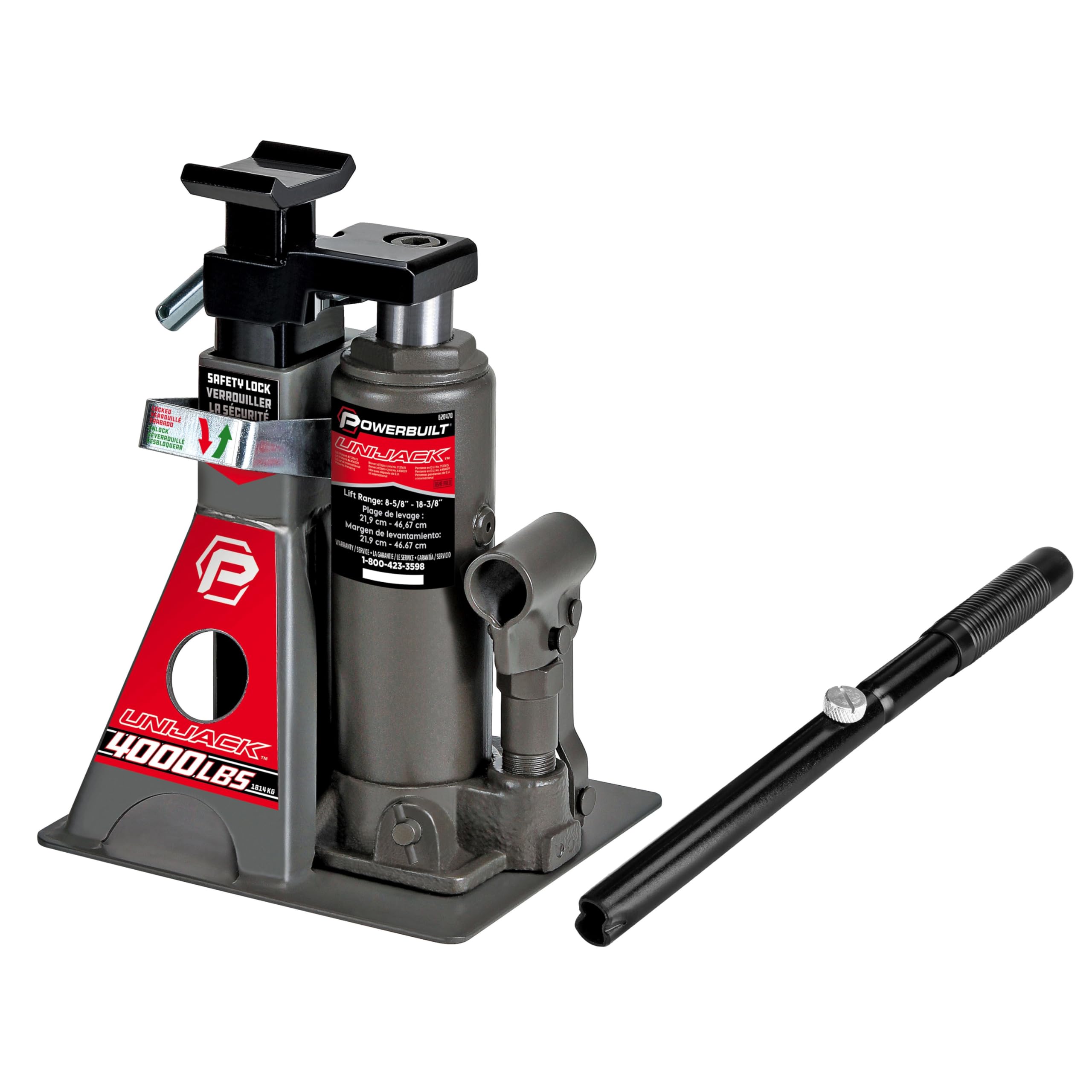 Powerbuilt UniJack supporting deck joist demonstrating versatile use benefit