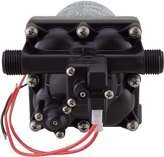 PowerMax diaphragm detail highlighting durable construction for reliable freshwater delivery