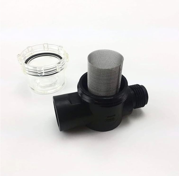 PowerMax pump held in hand to show compact size and easy fit for small RV spaces