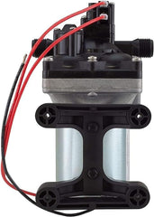 PowerMax pump installed under sink in an RV demonstrating quiet operation and neat plumbing